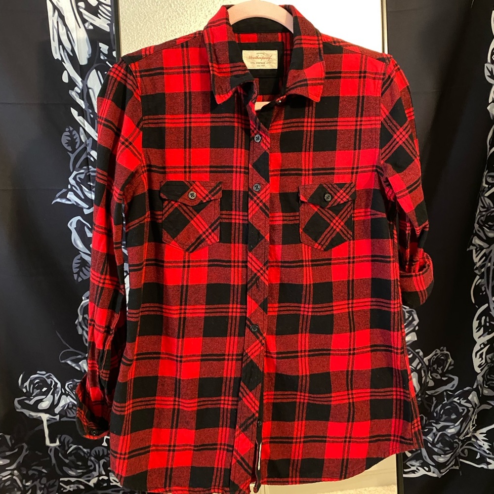 Red flannel shirt
